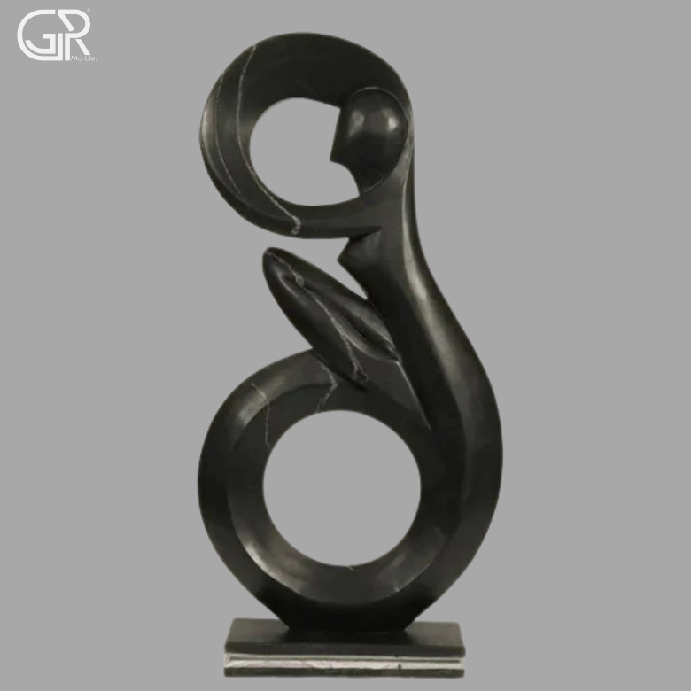 Black Marble Sculpture
