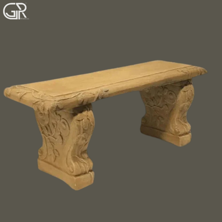 Stone Garden Bench
