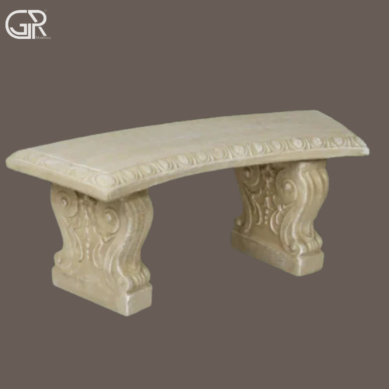 beige Sandstone Bench