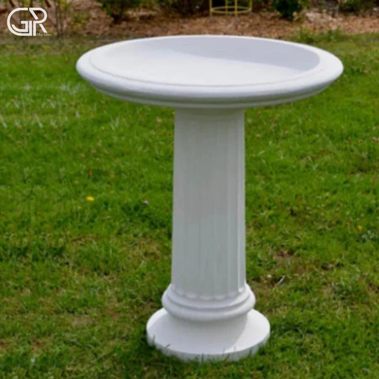 Decorative Marble Birdbath