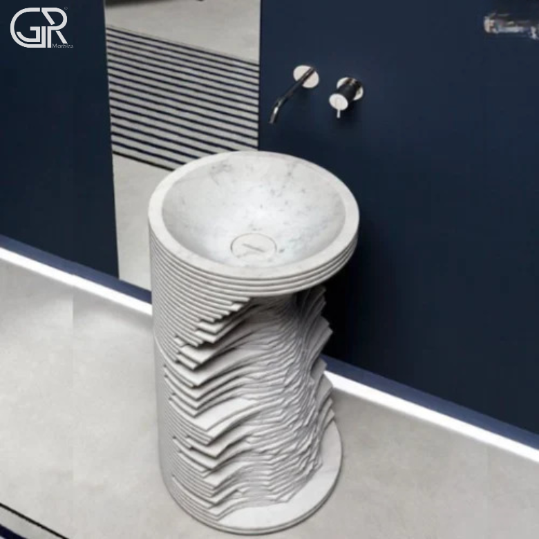 Marble Pedestal Wash Basin