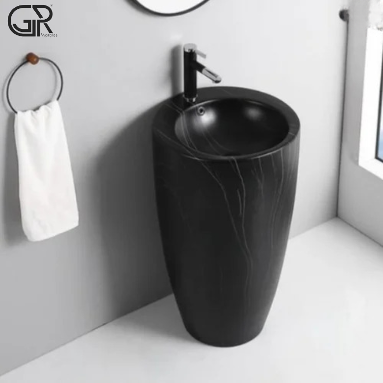 Black Marble Wash Basin