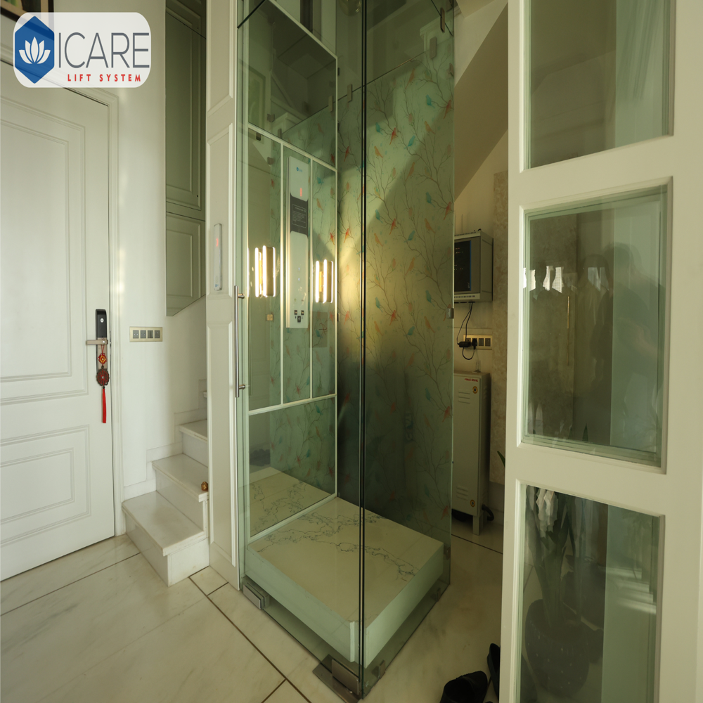 Compact Glass Home Elevator