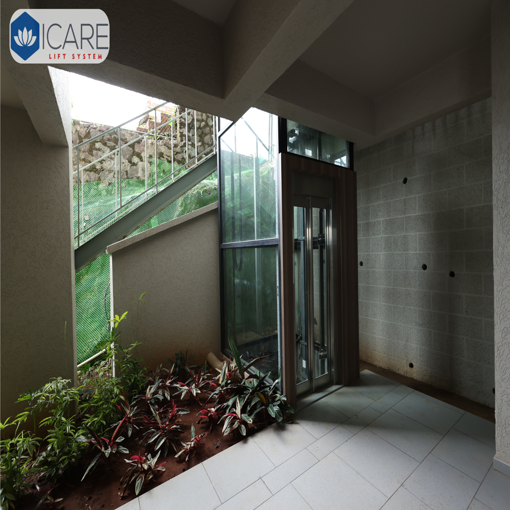 Compact Glass Home Elevator By Icare Lift System