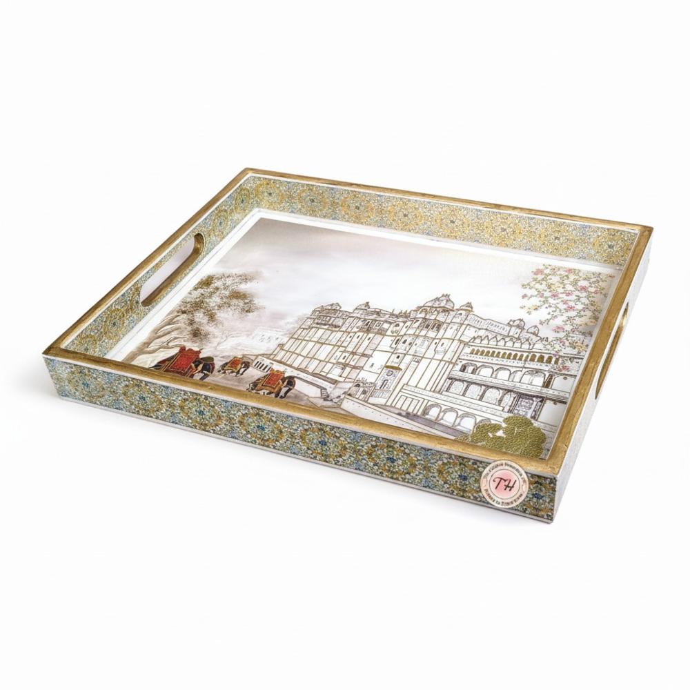 Wooden Serving Tray - Color: Multy