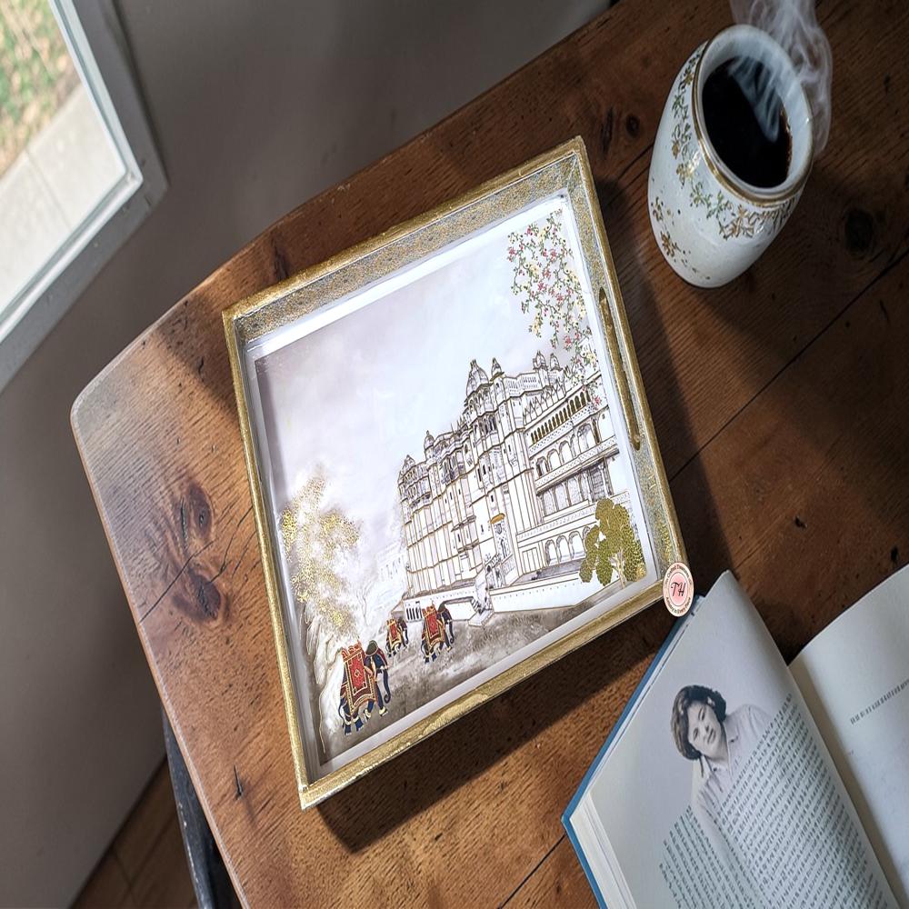 Wooden Serving Tray - Color: Multy