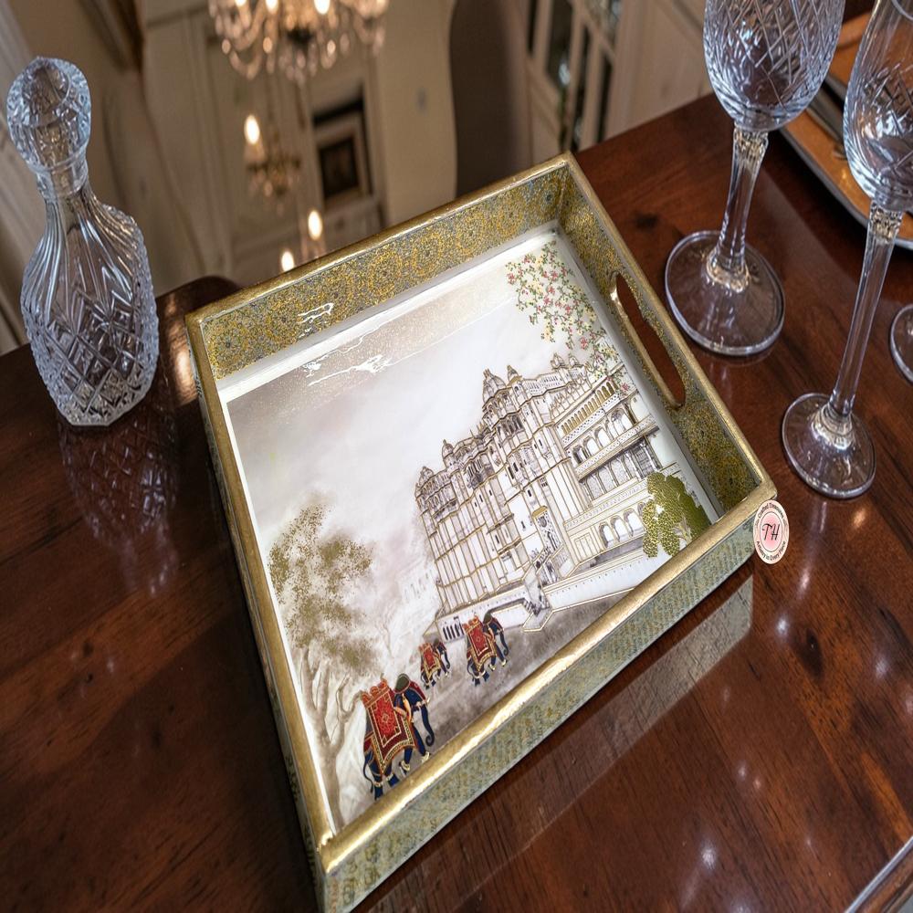 Wooden Serving Tray - Color: Multy