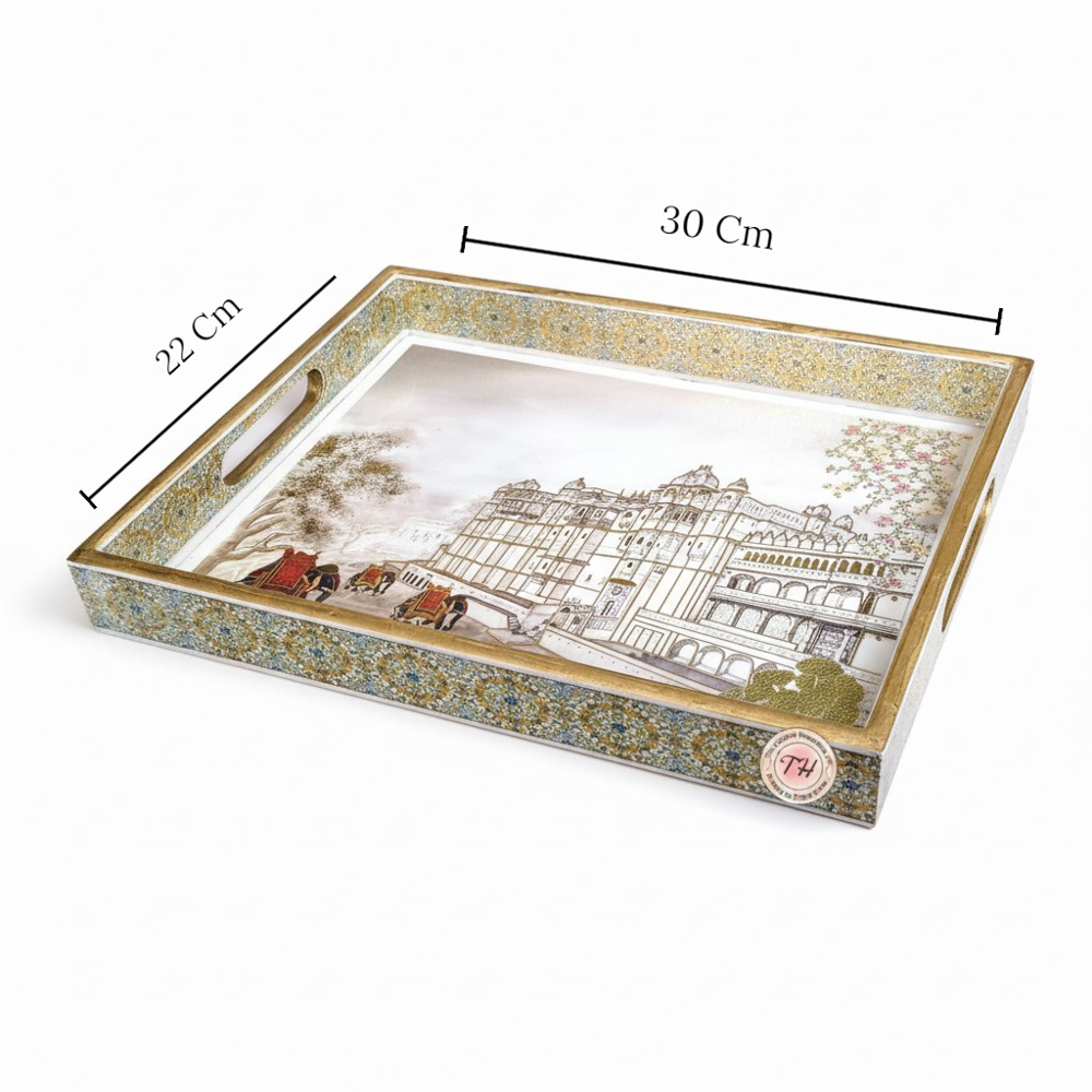 Wooden Serving Tray - Color: Multy