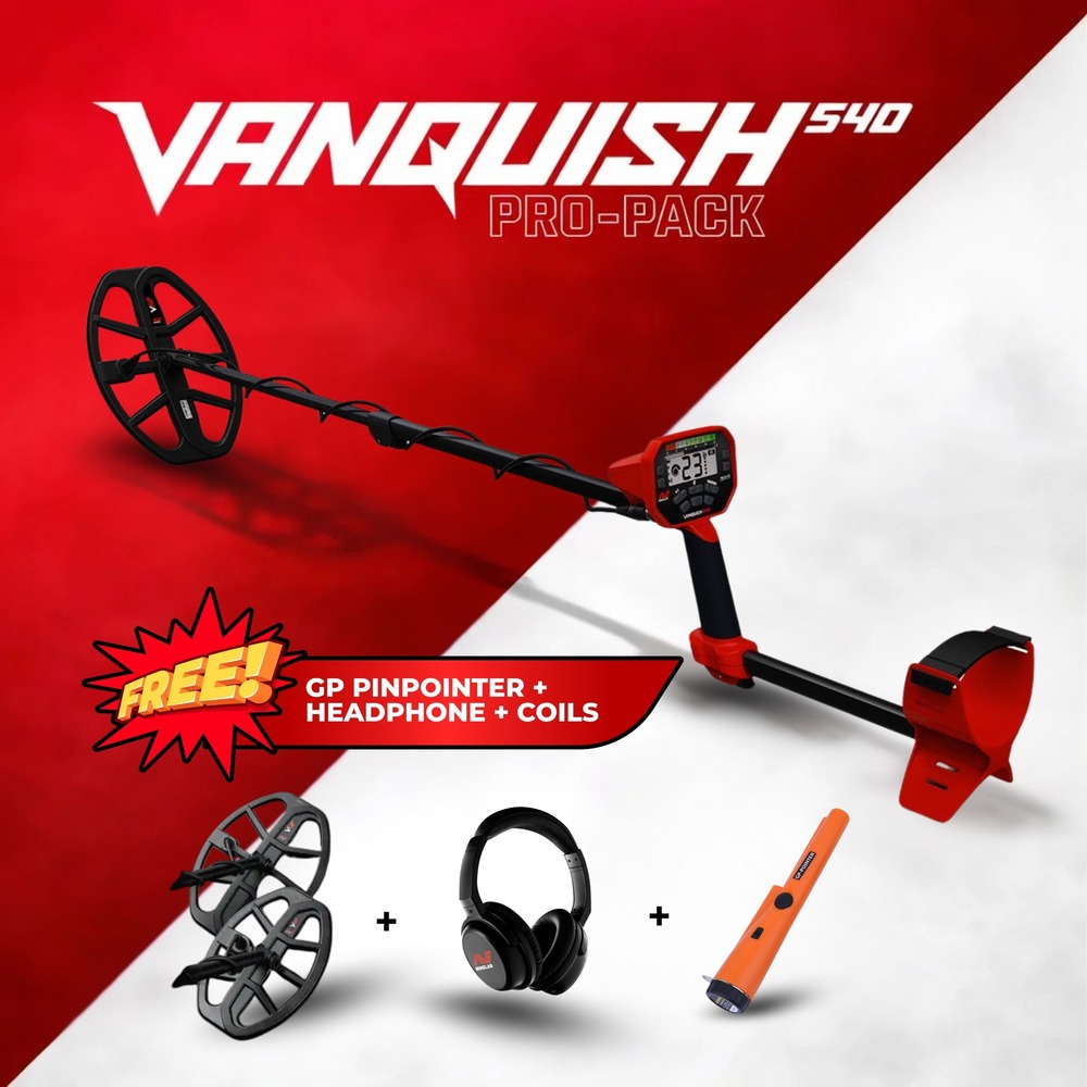VANQUISH 540 PRO PACK Minelab धातु पहचानने वाला उपकरण