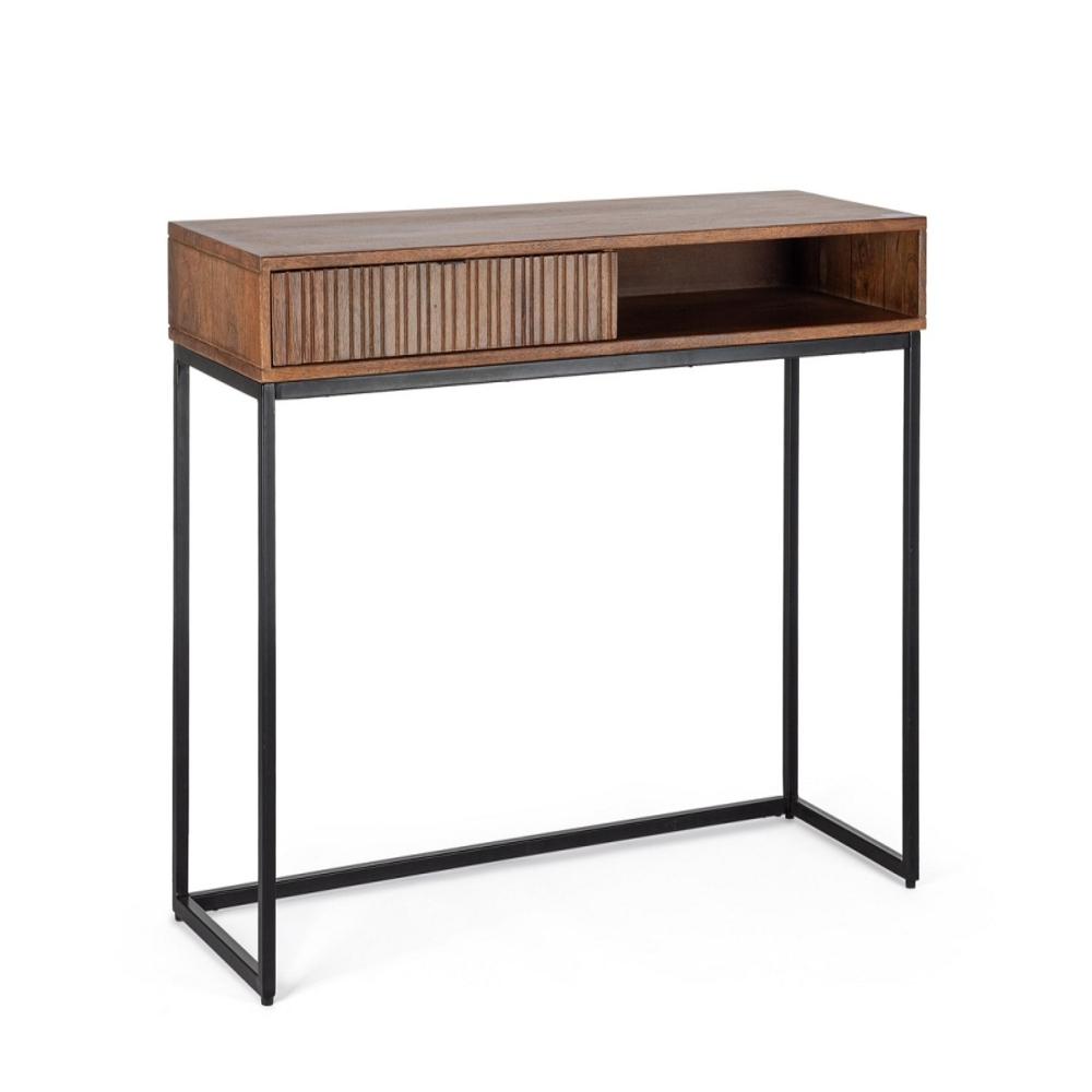 Solid Wood Console Table - Natural Honey Finish
