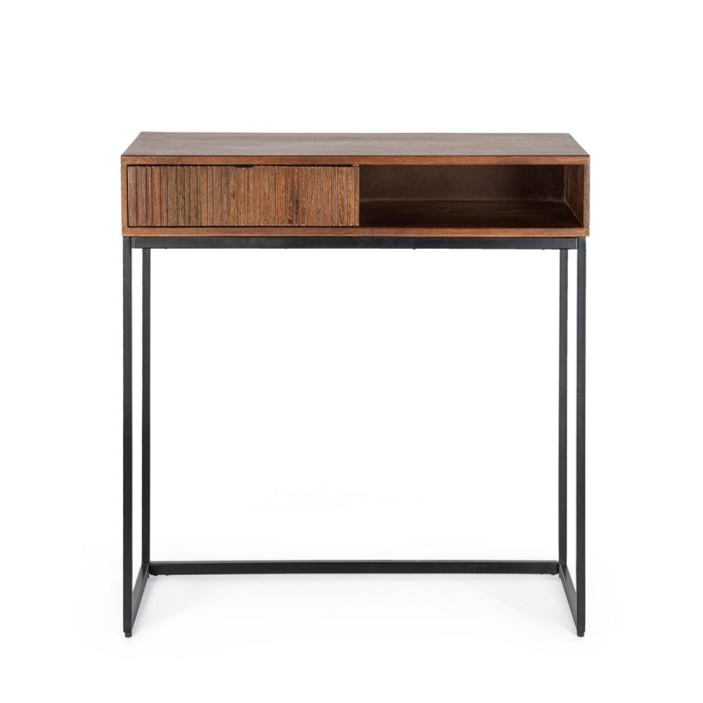 Solid Wood Console Table - Natural Honey Finish - Design: Indian