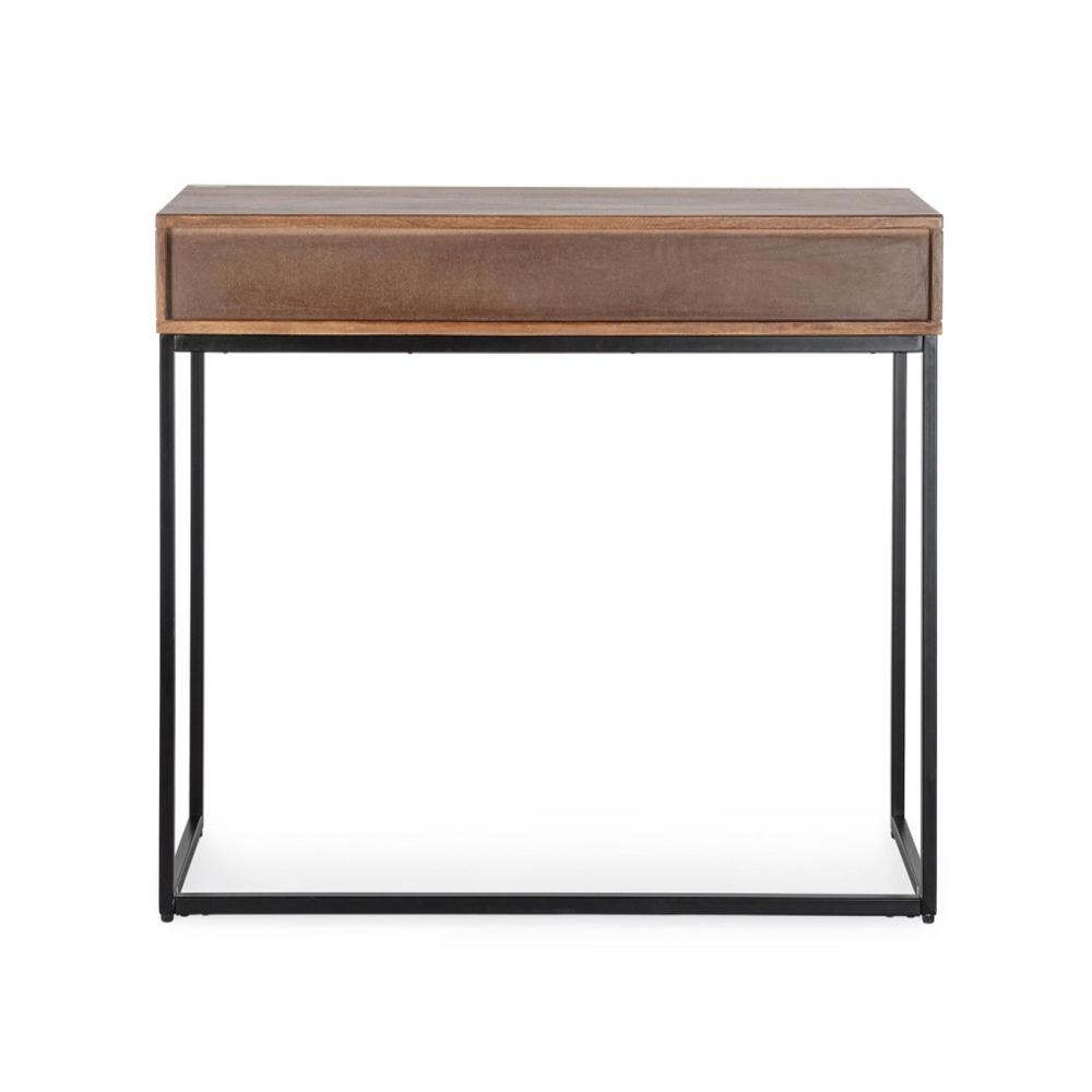 Solid Wood Console Table - Natural Honey Finish - Design: Indian