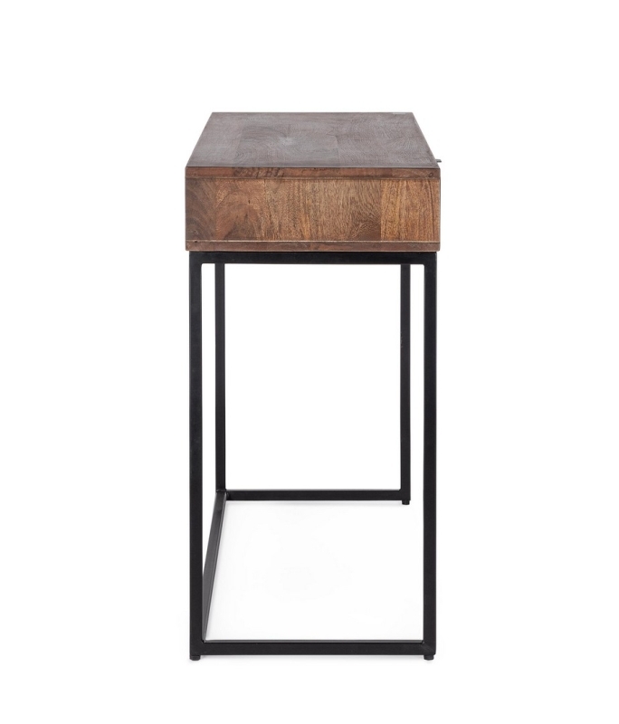 Solid Wood Console Table - Natural Honey Finish - Design: Indian