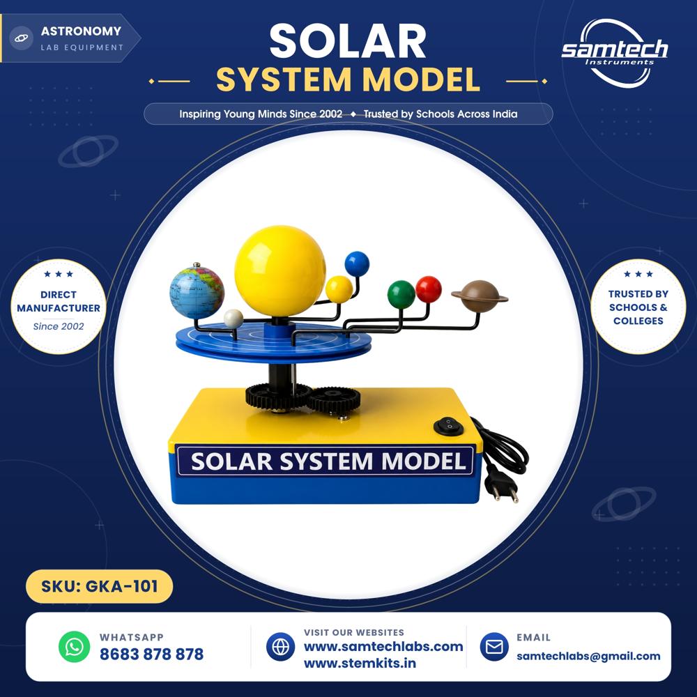 Solar System Working Model - Advantage: Shows Planets Revolution With Light Feature