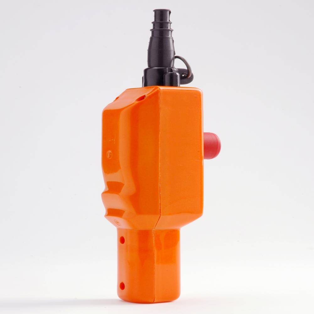 Crane Pendant Station - Plastic, Standard Size, Orange | Emergency Stop Function, Mechanical Interlock, Double Speed Operation, Impact Resistant Design