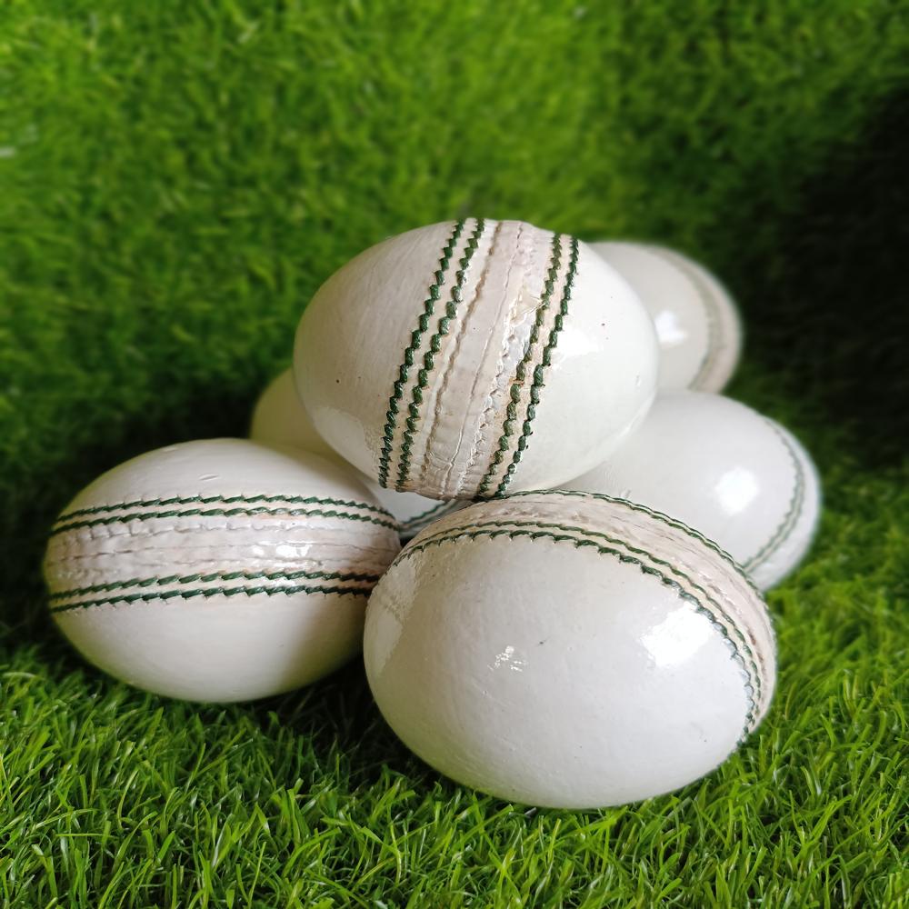 Leather Ball White - Application: Cricket