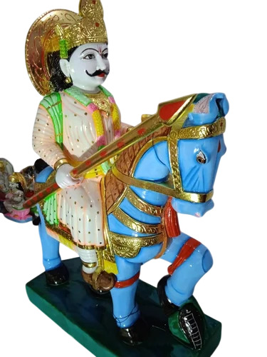 Marble Jaharveer Gogaji Statue