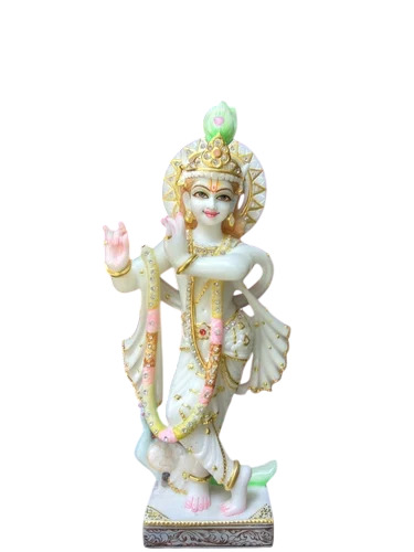 3 Feet Krishna Ji Marble Statue