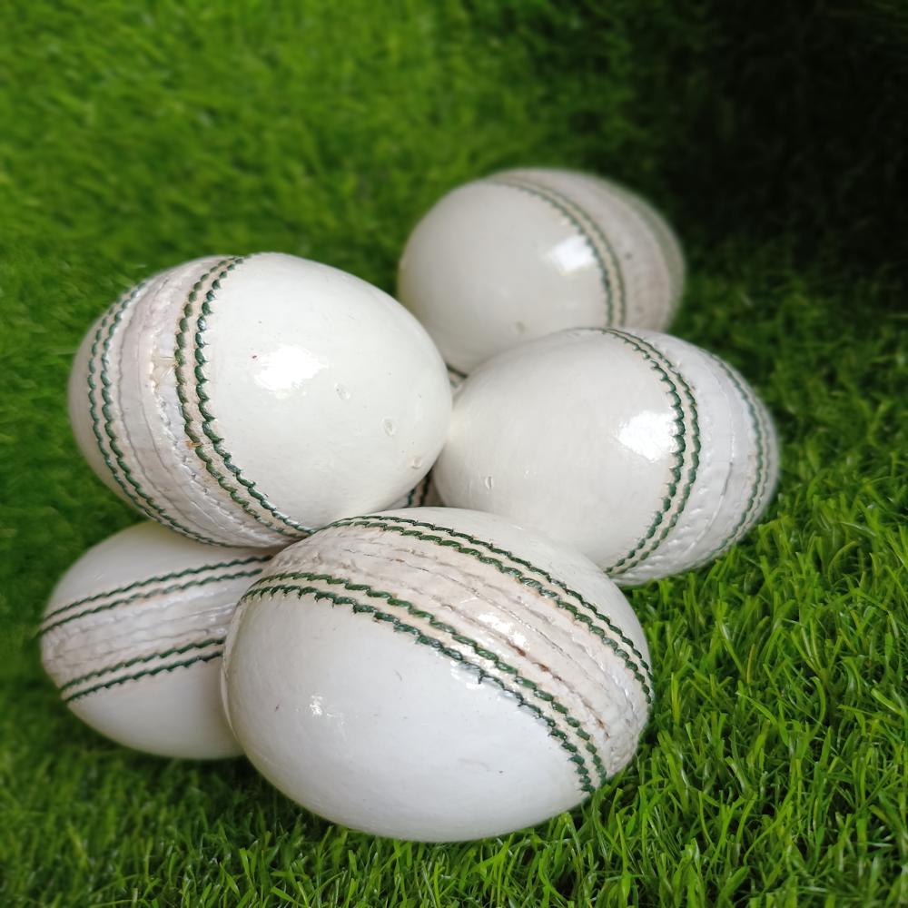 Leather Ball White - Application: Cricket