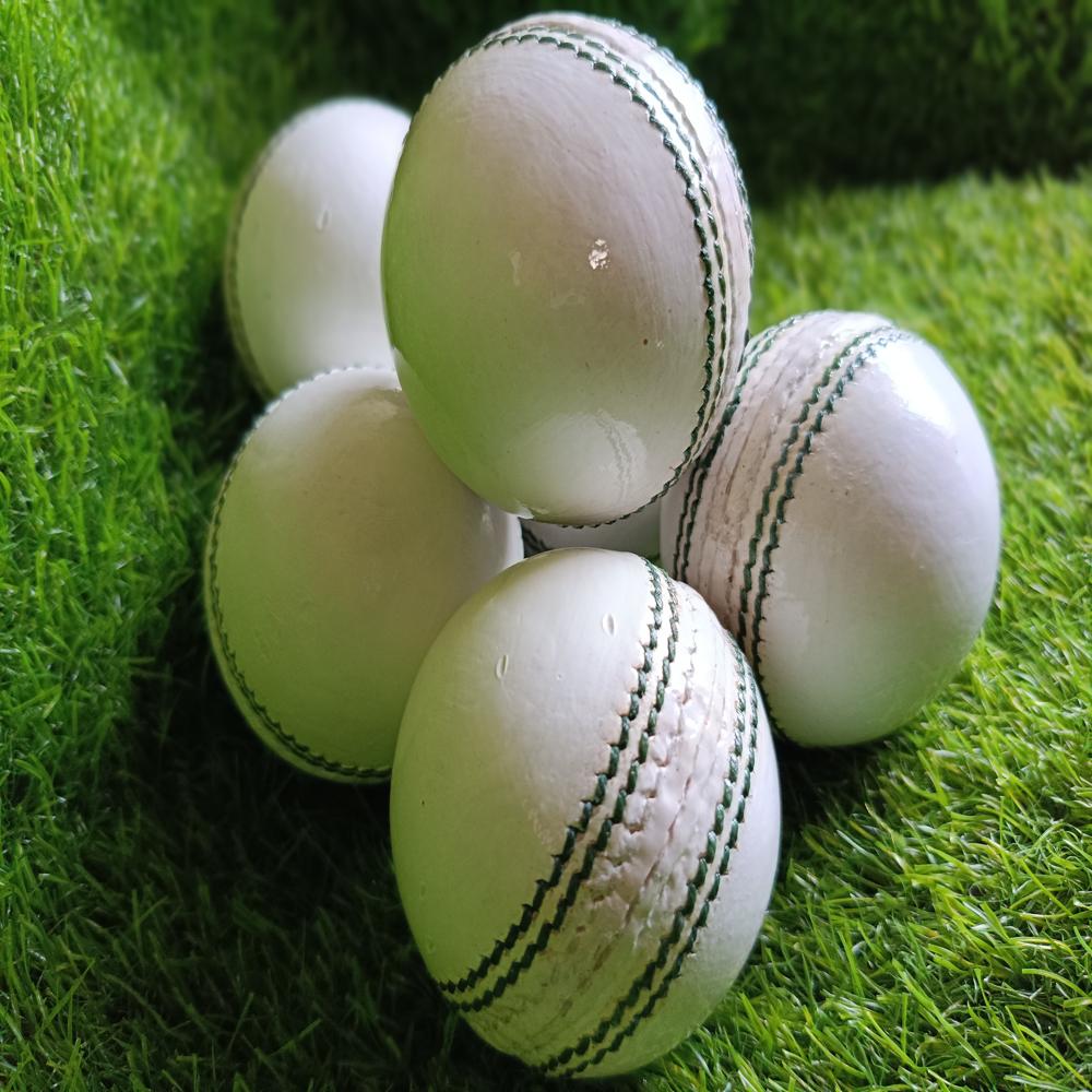 Leather Ball White - Application: Cricket