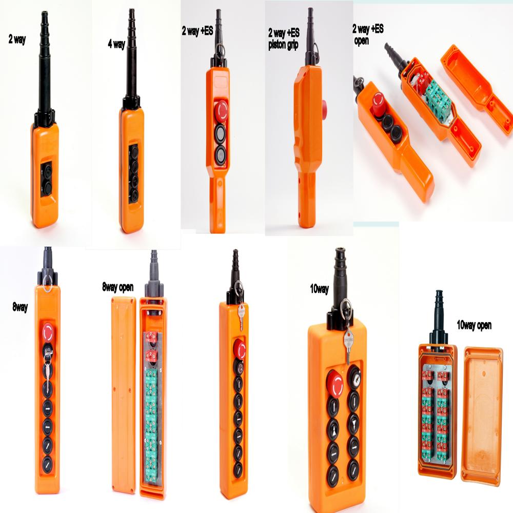 Pendant Control Station - 2way - Color: Orange