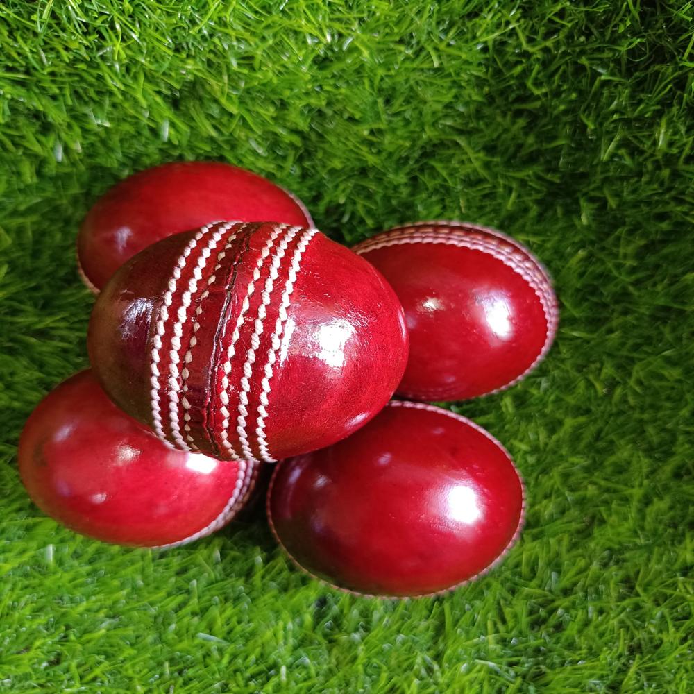 Leather Ball Red - Application: Cricket