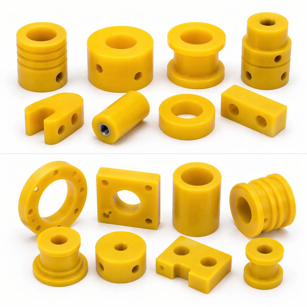 Pu Machined Parts - Polyurethane Cnc Machined, Abrasion Resistant, Tensile Strength >25 Mpa, Customizable
