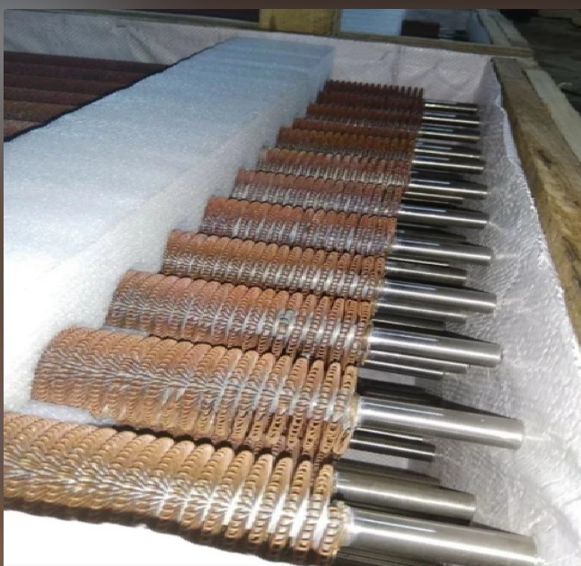 Wire Wound Finned Tubes - Color: Gray
