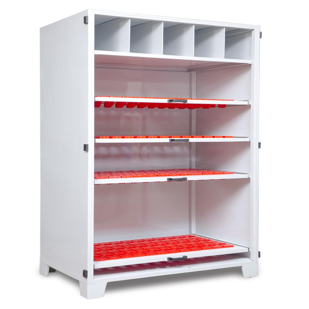 Cnc Tool Pocket Trolley - Color: Blue And Red