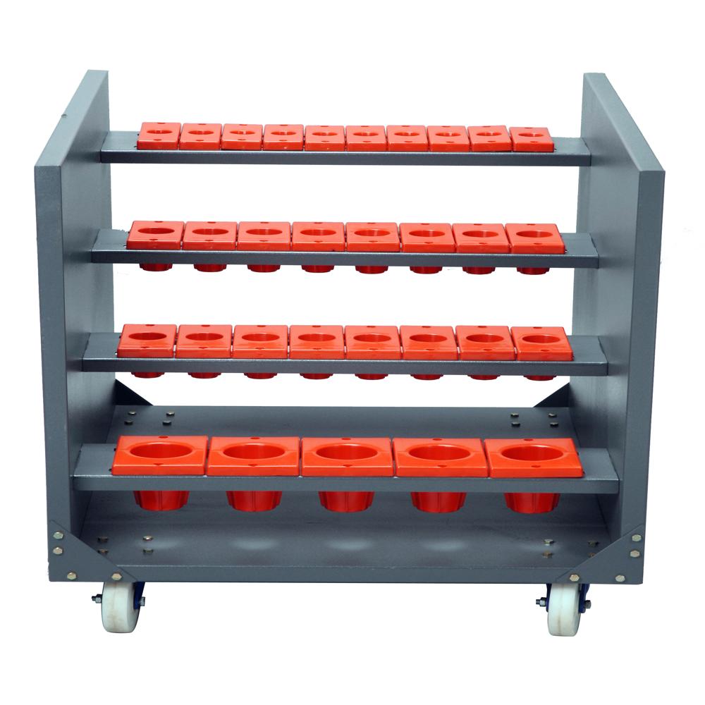 Cnc Tool Pocket Trolley - Color: Blue And Red