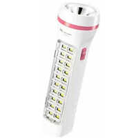 13.2 Inch Plastic Led Flashlight Torch - Cool White 15w, Rechargeable Lithium-ion Battery, Large Reflector Head, Textured Grip