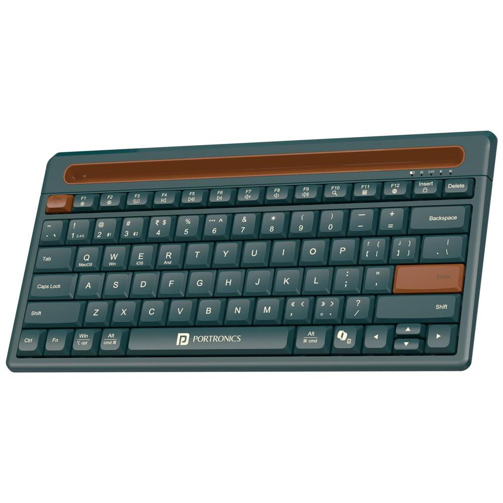 Portronics Bubble Dock 2.0 Wireless Keyboard with Bluetooth