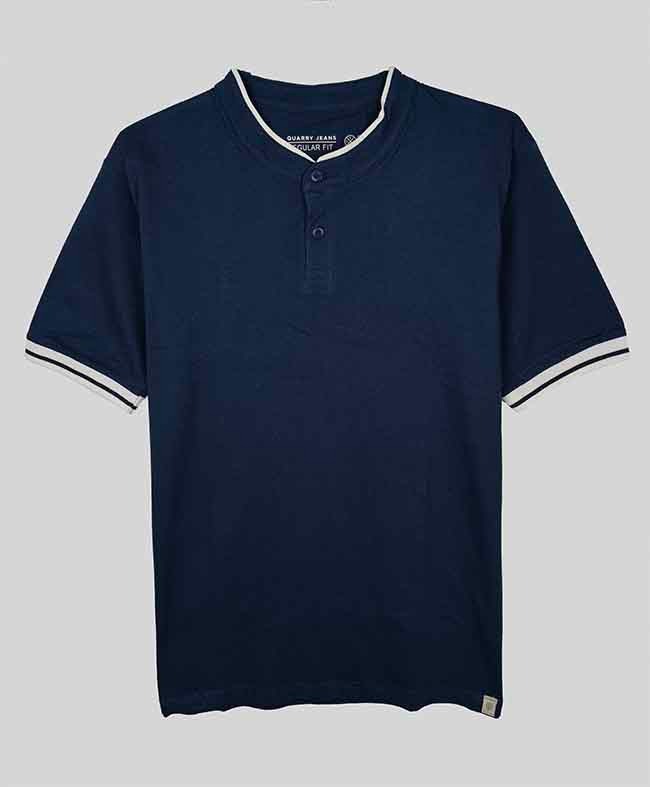 M11616 | QUARRY JEANS पुरुषों के हेनले नेक टी-शर्ट