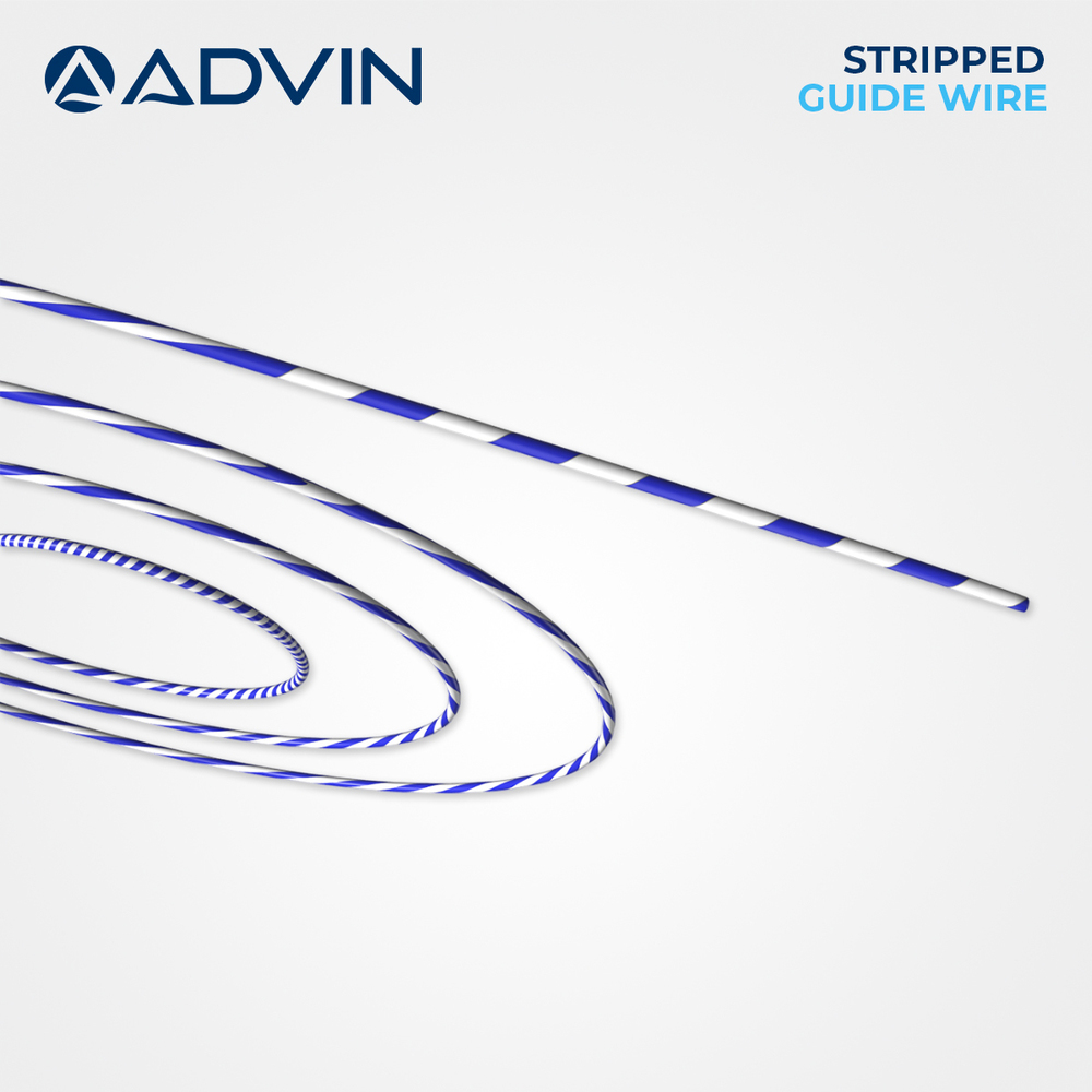 Stripped Angiography Wire