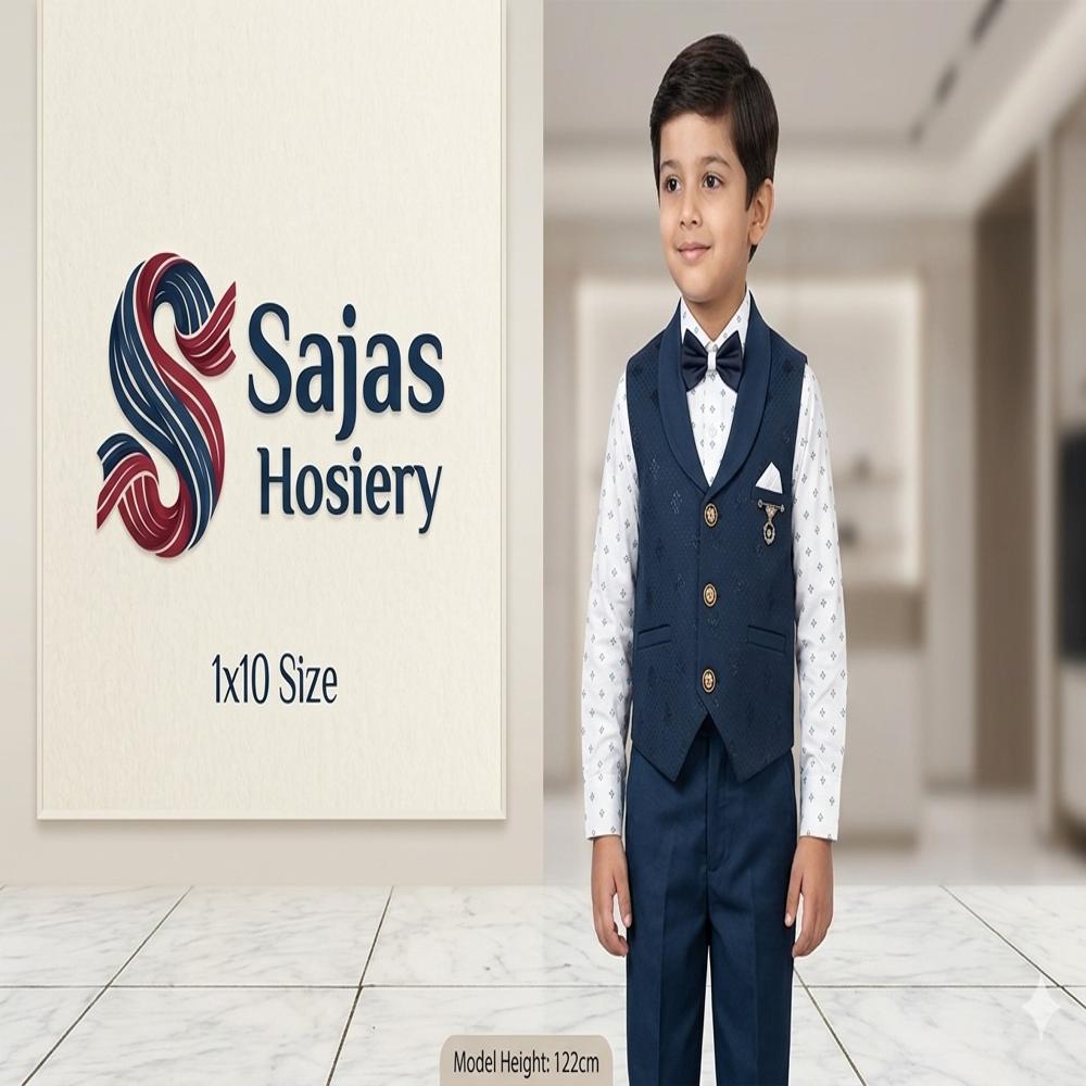 3 Piece Boys Suit For Kids - Color: Mulitcolor