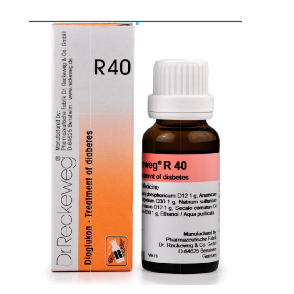 Dr. Reckeweg R40 Diabetes Drop - Packaging Type: 22 Ml In 1 Bottle