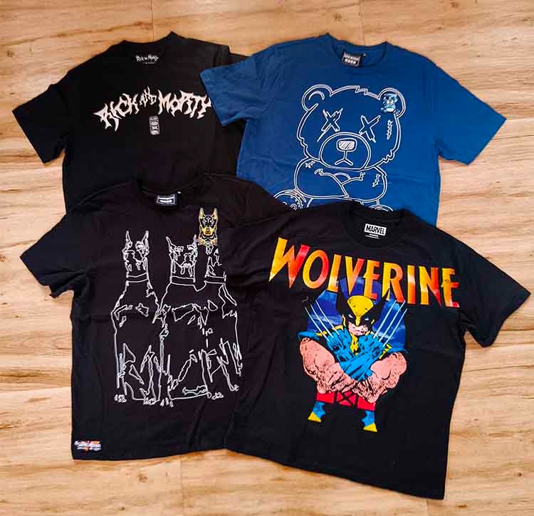 M11613 | Character Printed Mens T-Shirts Assorted