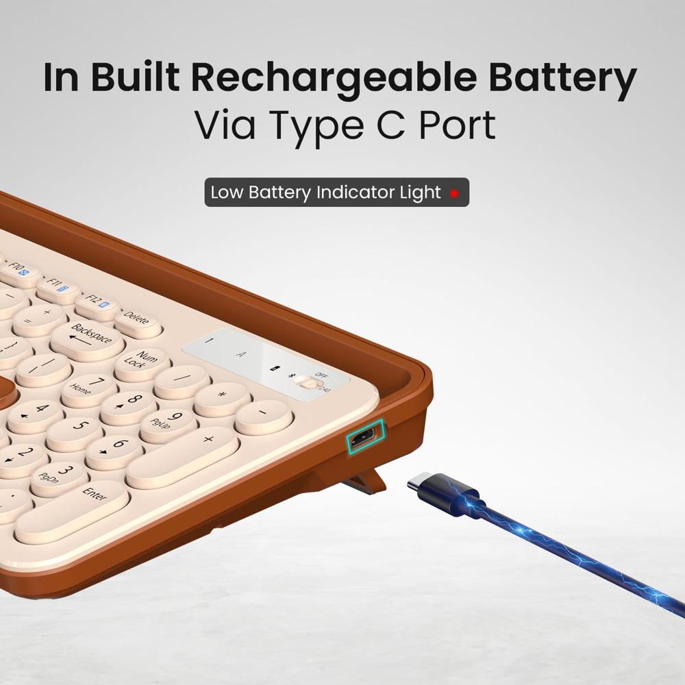 Portronics Bubble 3.0 Wireless Keyboard with Bluetooth