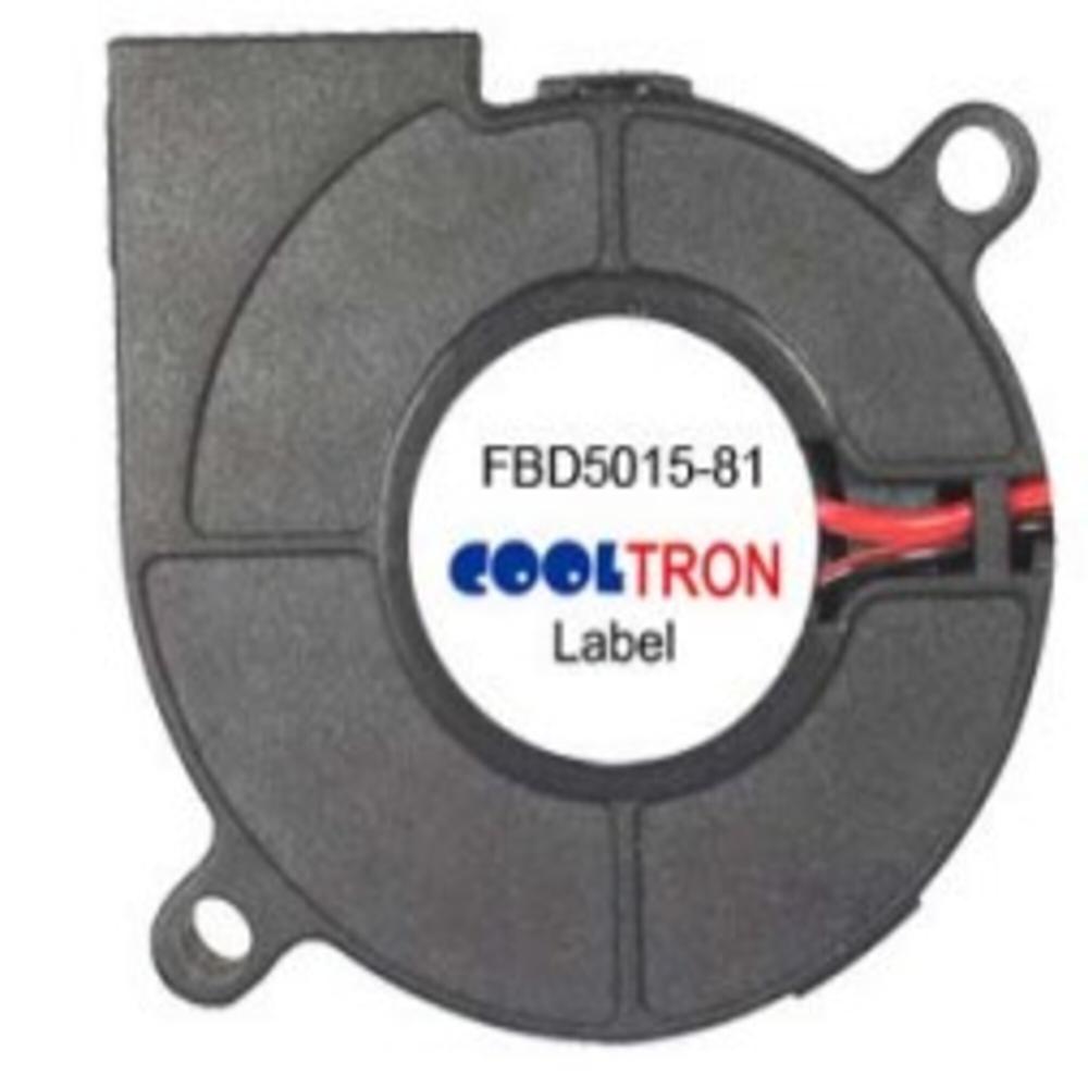 Cooltron d5015B12W-10-81-4Jc4 12V Dc 4.20W 5015Mm Ball Bearing Industrial Axial Cooling Blower Fan - Color: Black
