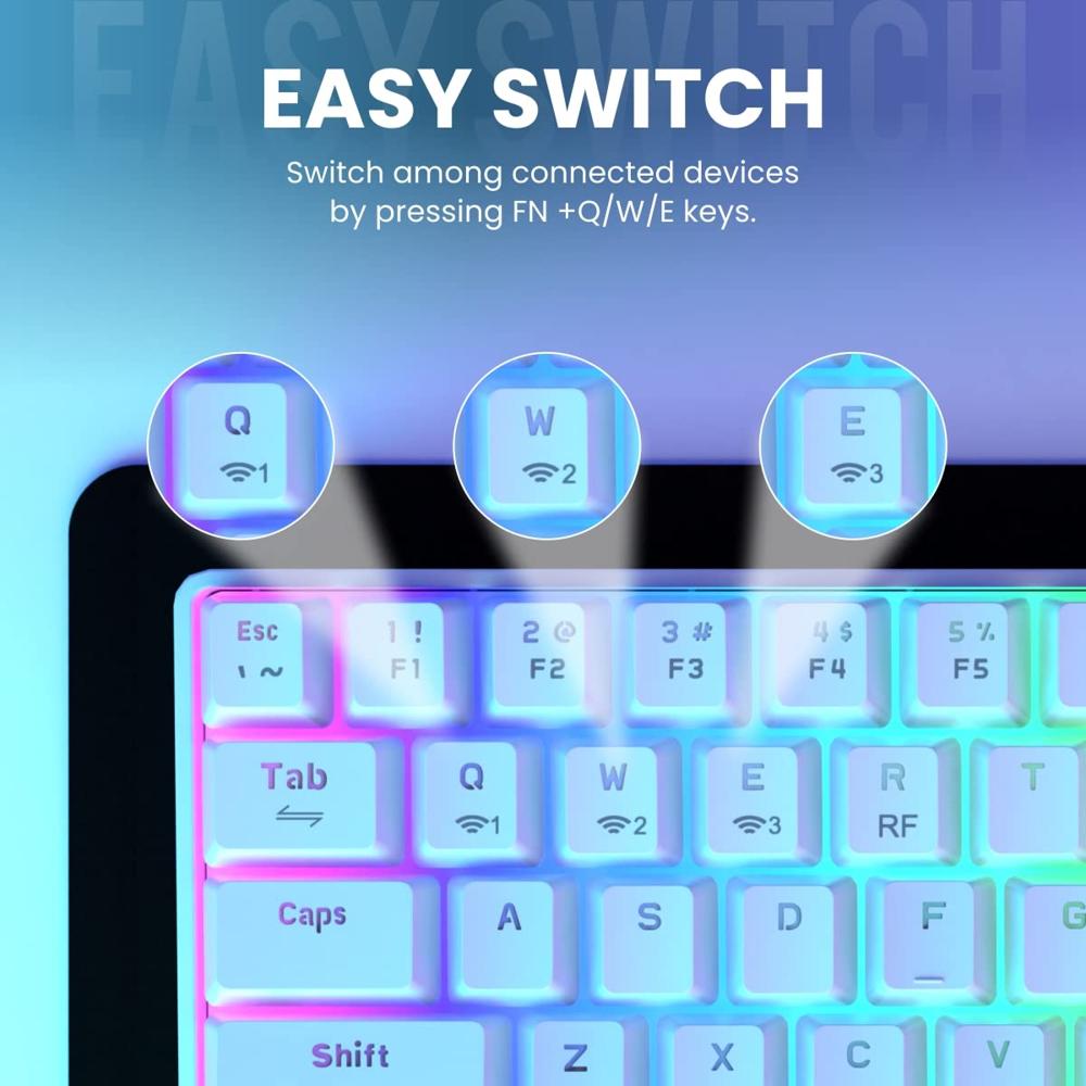 Portronics Hydra 10 Mechanical Wireless Gaming Keyboard with Bluetooth