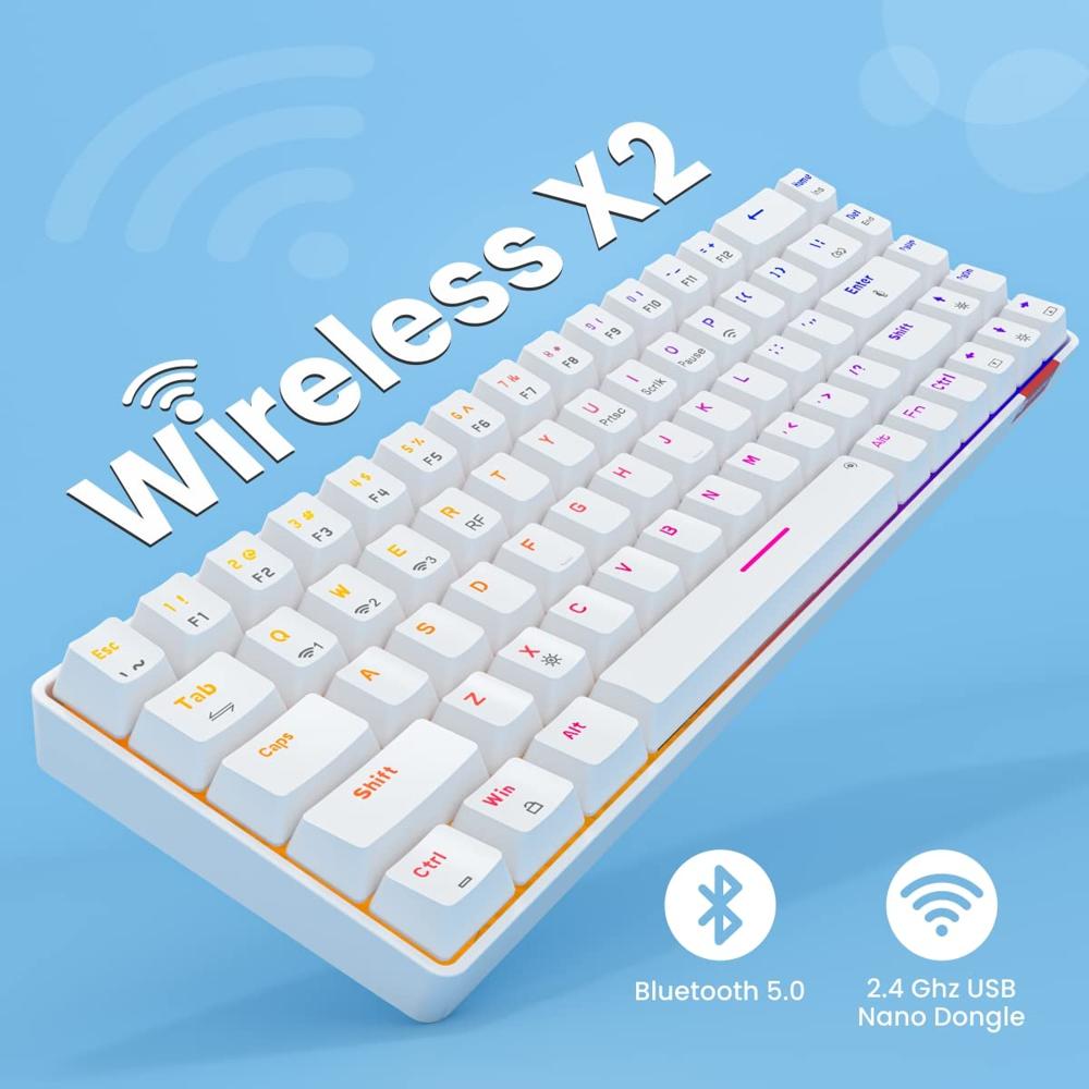 Portronics Hydra 10 Mechanical Wireless Gaming Keyboard with Bluetooth