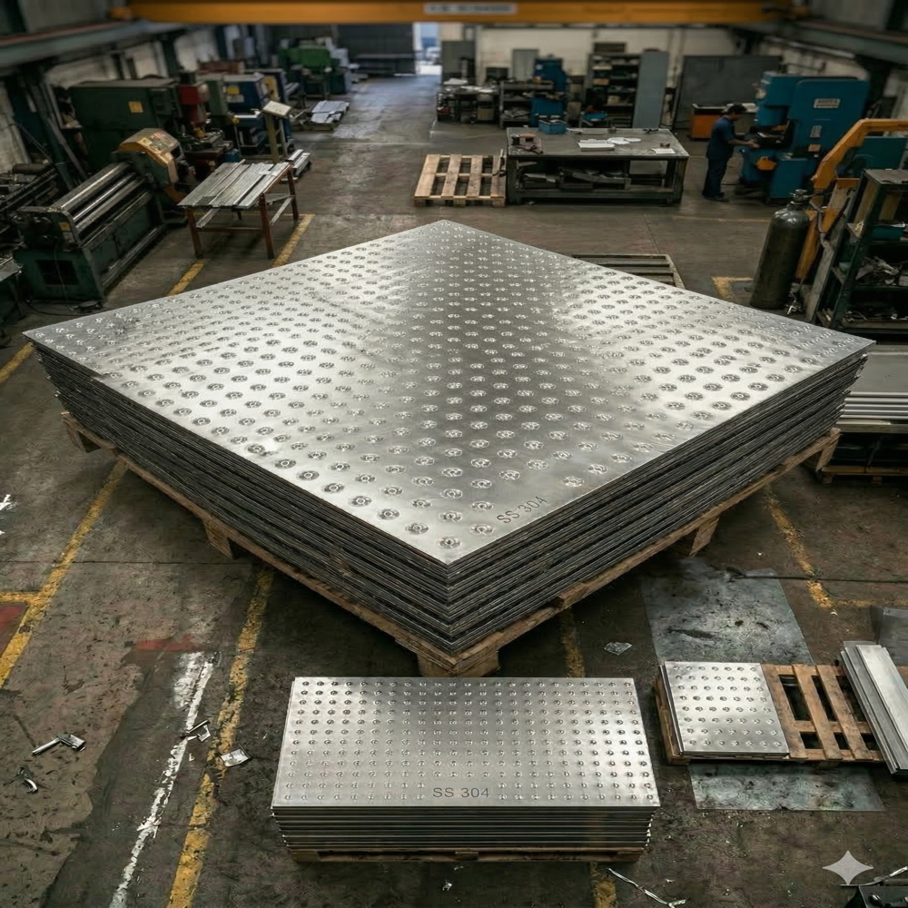 SS 304 Dimpled Sheet 