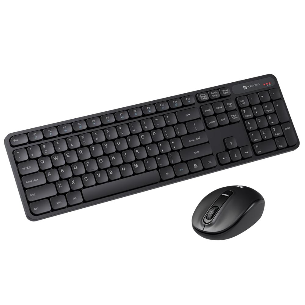 Portronics Key8 Combo Wireless Keyboard and Mouse Set with 2.4 GHz