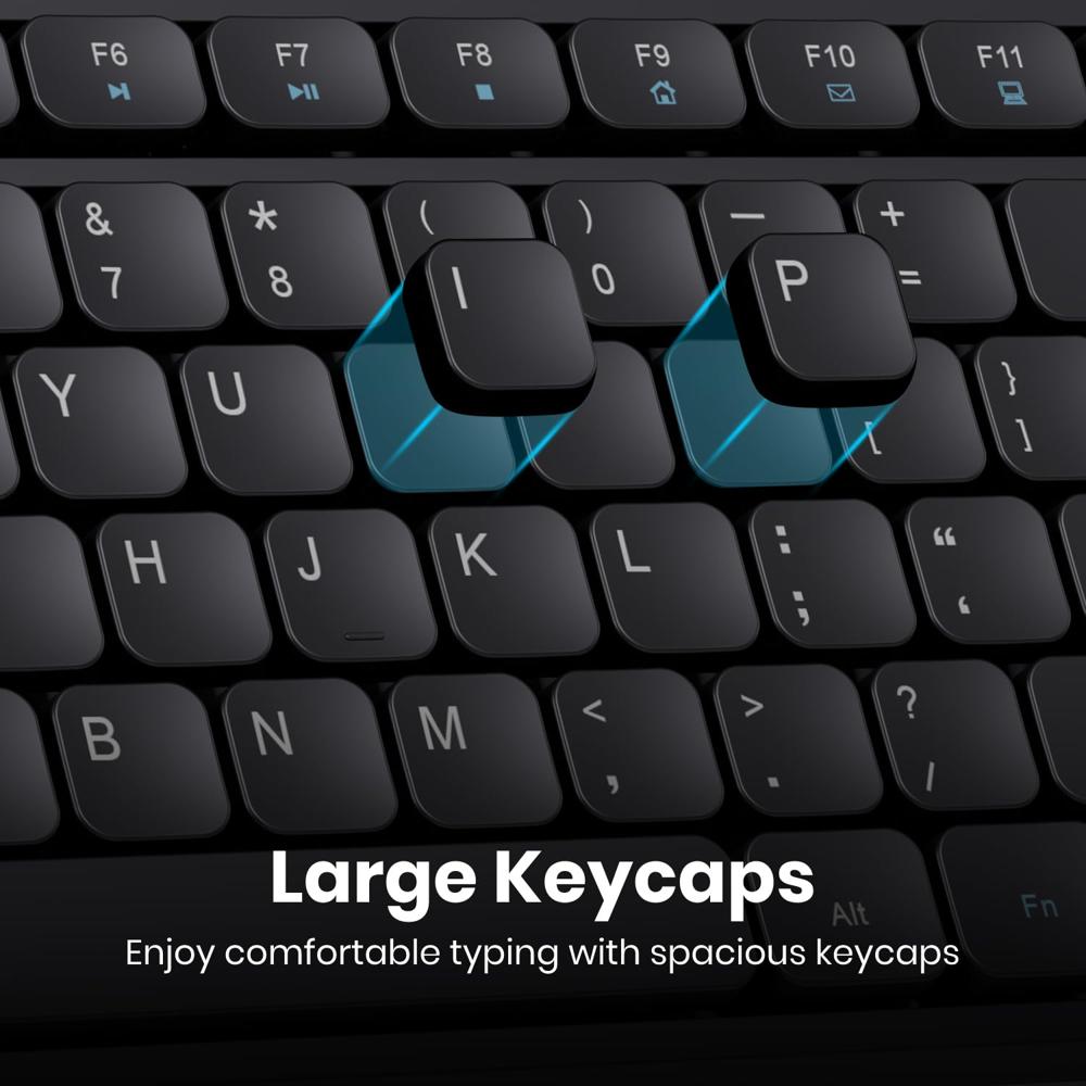 Portronics Key8 Combo Wireless Keyboard and Mouse Set with 2.4 GHz