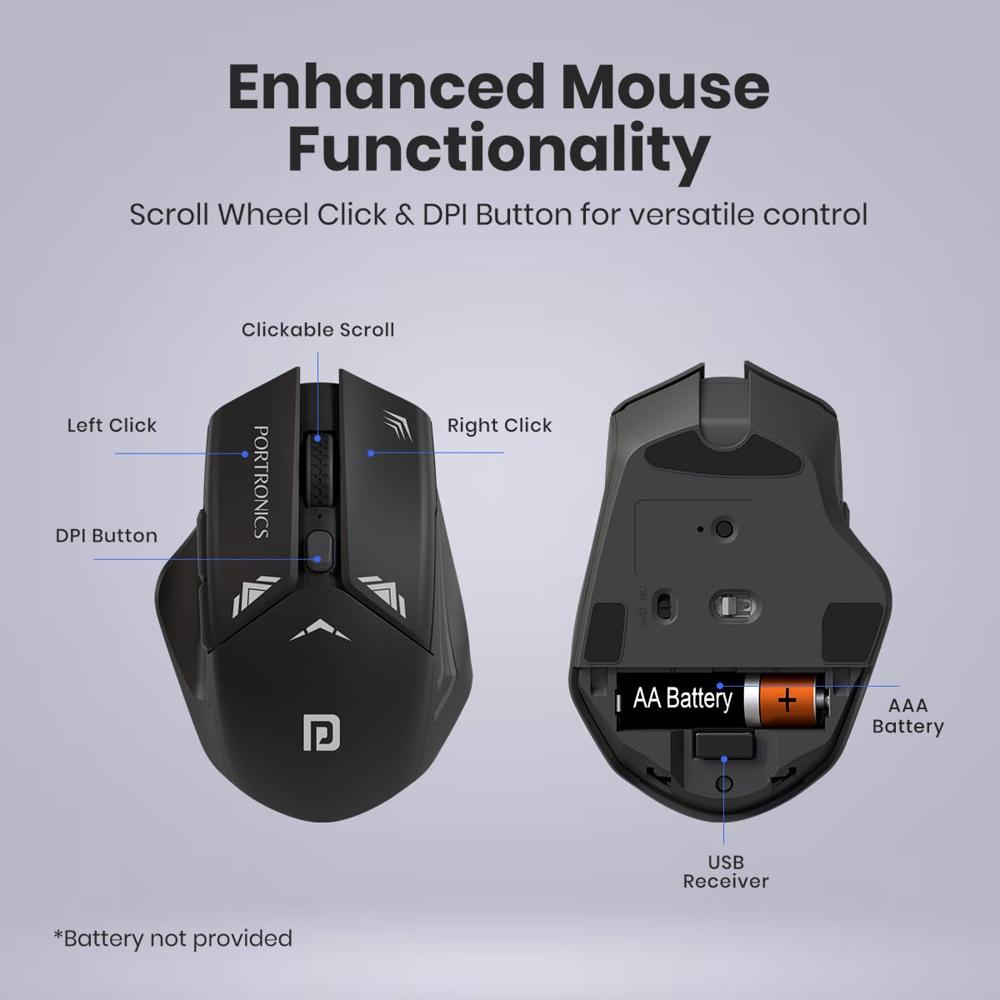 Portronics Key9 Combo Wireless Keyboard and Mouse