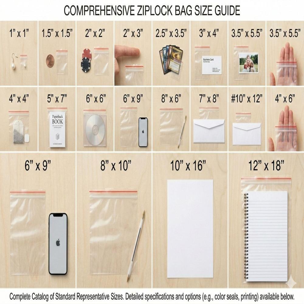Zip Lock Bags - Color: Transperent