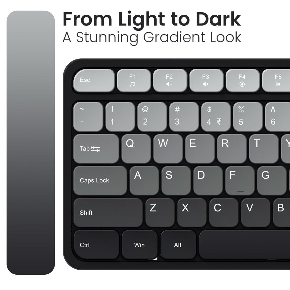 Portronics Key11 Combo Rechargeable Wireless Keyboard and Mouse Set,