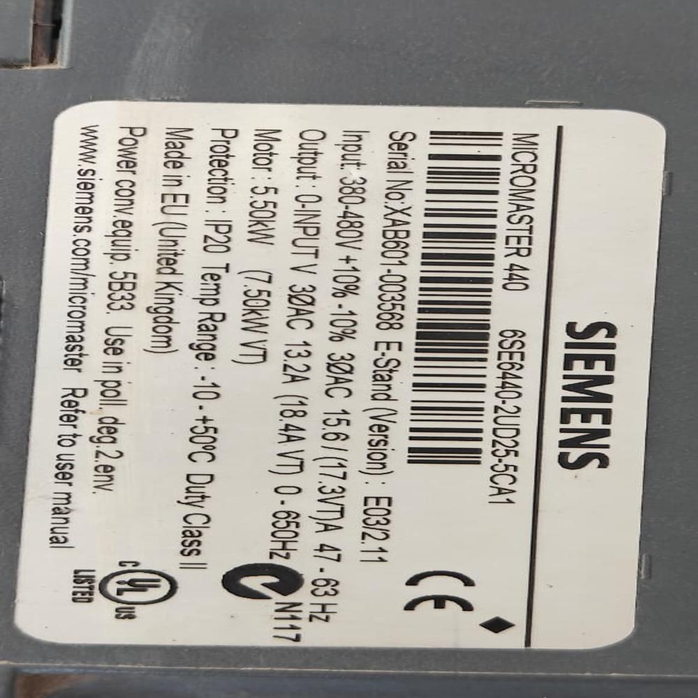 SIEMENS 6SE6440-2UD25-5CA1