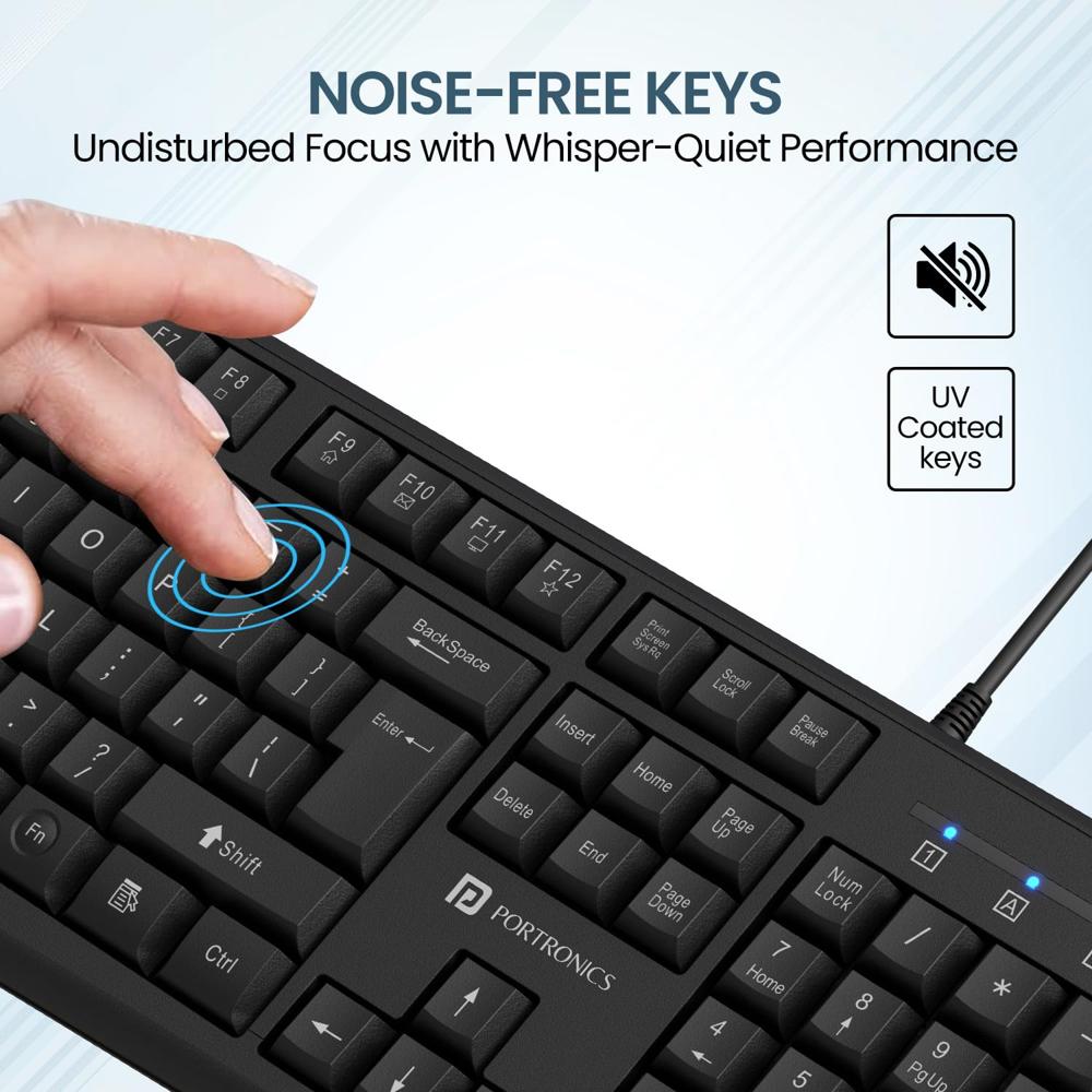 Portronics Ki-Pad 4 USB Wired Keyboard with Fn Multimedia
