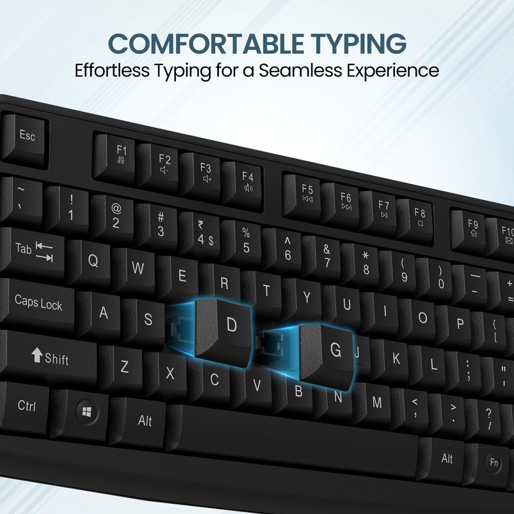 Portronics Ki-Pad 4 USB Wired Keyboard with Fn Multimedia